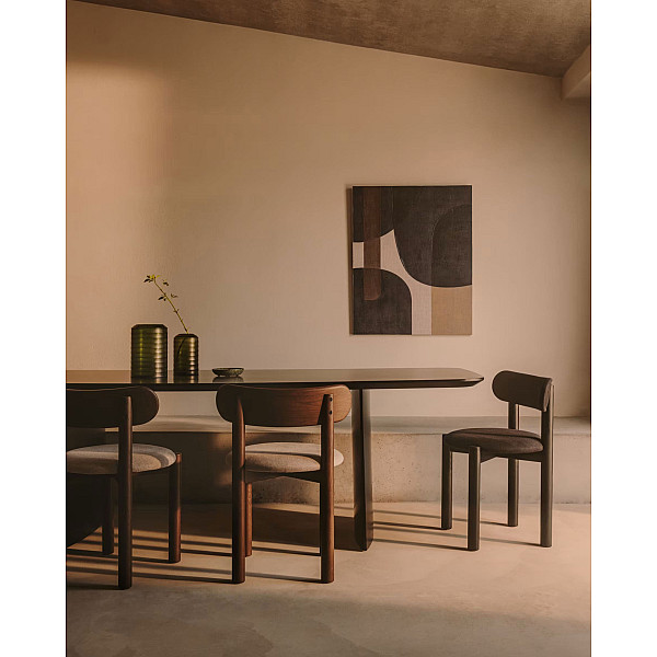 Стул La Forma NEBAI C0100136SO12 Бежевый/коричневый ткань Синель-4