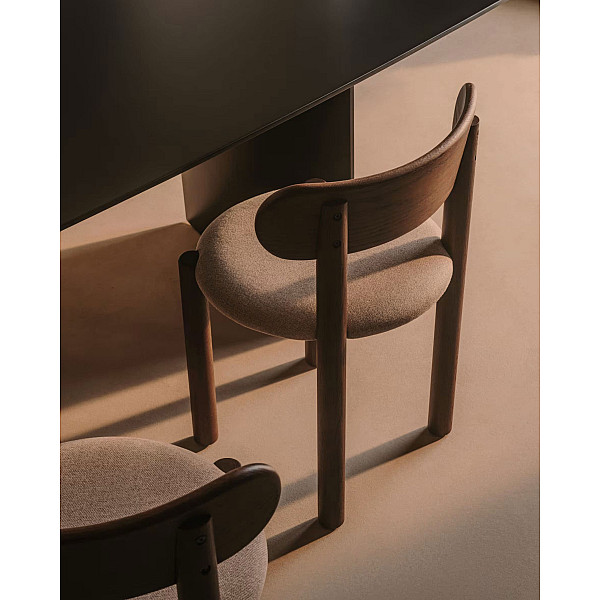 Стул La Forma NEBAI C0100136SO12 Бежевый/коричневый ткань Синель-3
