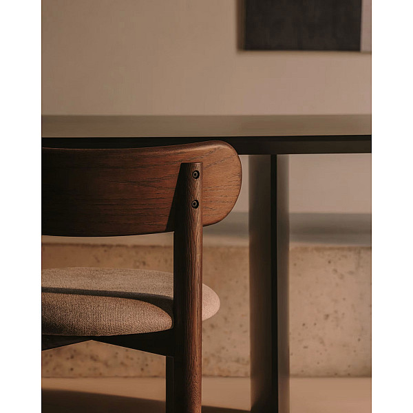 Стул La Forma NEBAI C0100136SO12 Бежевый/коричневый ткань Синель-5