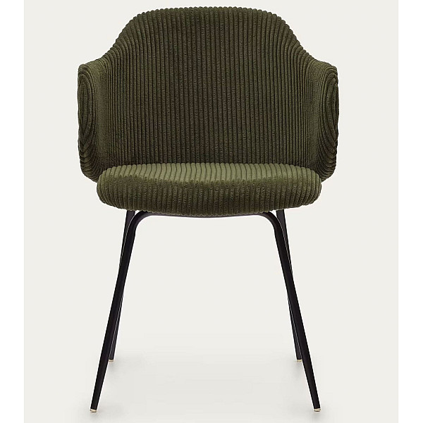 Стілець La Forma SUANNA C0100009LN19 Зелена тканина вельвет-2