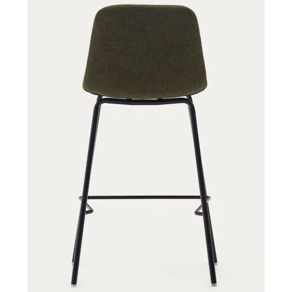 Полубарный стул La Forma Zunilda C0600038SO06 Темно-зеленый ткань синель-6