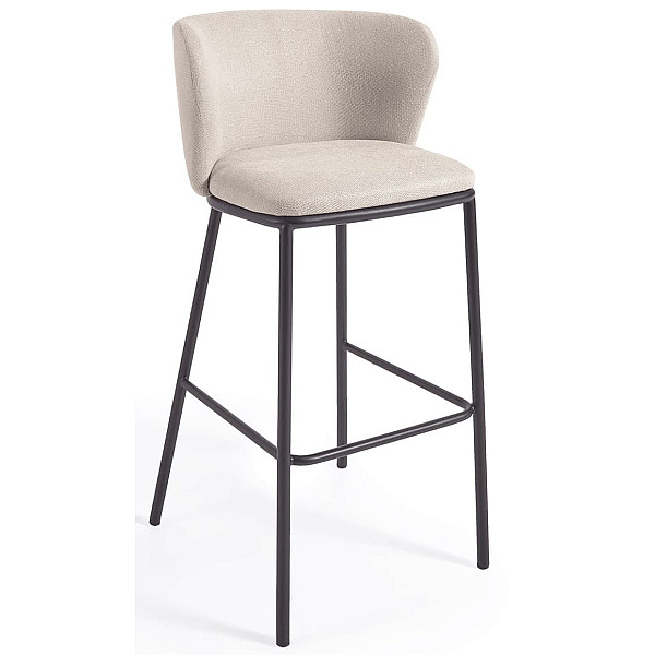 Барный стул La Forma CISELIA CC3001KY12 Бежевый ткань Синель-2