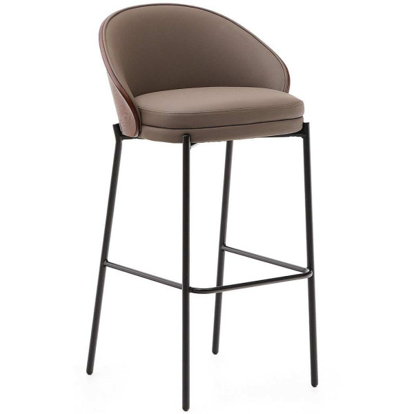 Барний стілець La Forma EAMY C0600097UU10 Коричневий/горіх екошкіра-2