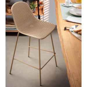 Барный стул La Forma Quinby CC1221S12 Бежевый