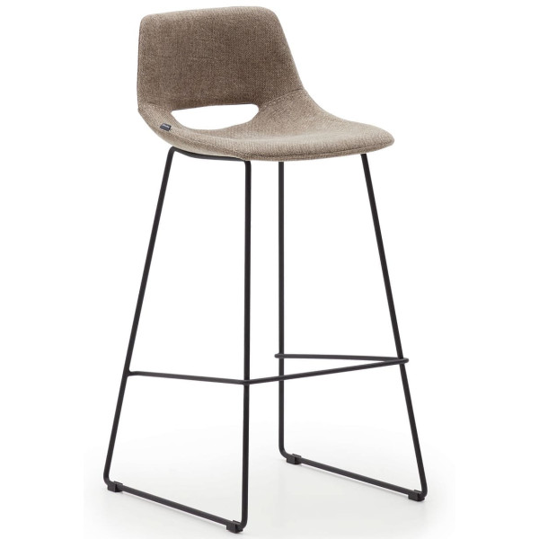 Барний стілець La Forma ZAHARA C0600003JJ11 Коричнева тканина-2