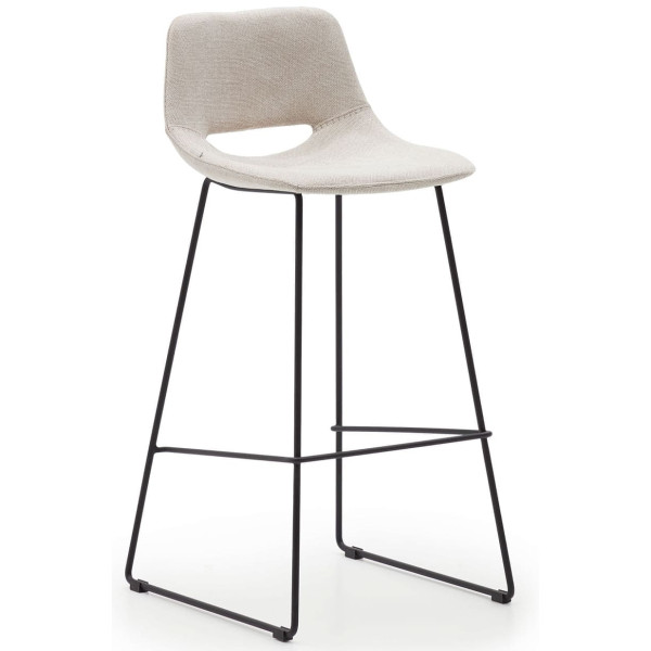 Барний стілець La Forma ZAHARA C0600003JJ12 Бежева тканина-2