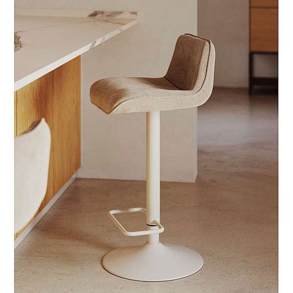 Барний стілець La Forma ZENDA C0600013SO11 Бежевий тканина синель-0