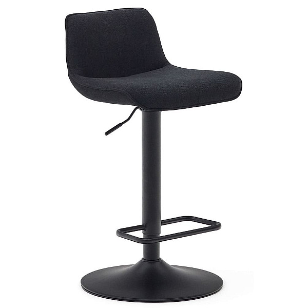 Барный стул La Forma ZENDA C0600012SO01 Черный ткань синель-3