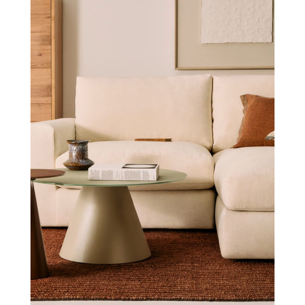 Диван 3-местный La Forma Alea S85140LB39 Экрю 220 см-3