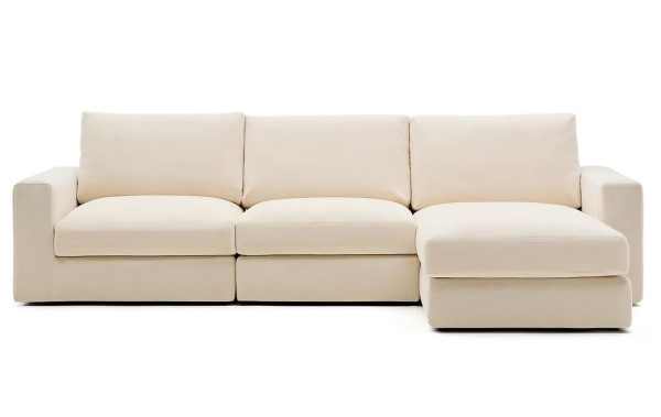 Угловой диван 4-местный La Forma Alea S85142LB39 Экрю 310 см-0