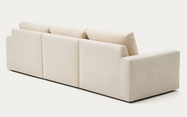 Угловой диван 4-местный La Forma Alea S85142LB39 Экрю 310 см-3