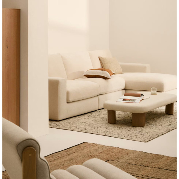 Угловой диван 4-местный La Forma Alea S85142LB39 Экрю 310 см-4