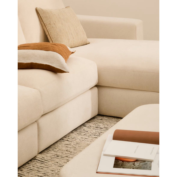 Угловой диван 4-местный La Forma Alea S85142LB39 Экрю 310 см-5