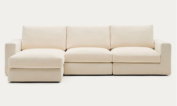 Угловой диван 4-местный La Forma Alea S85143LB39 Экрю 310 см-1