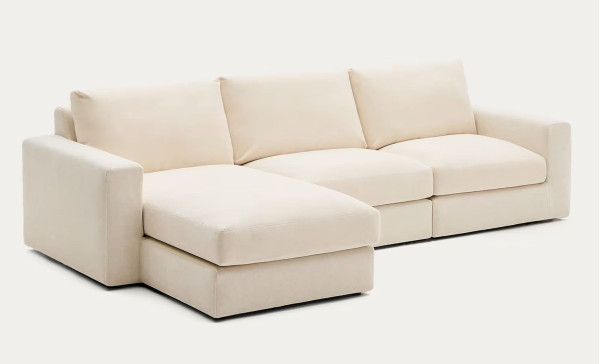 Угловой диван 4-местный La Forma Alea S85143LB39 Экрю 310 см-2