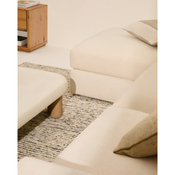 Угловой диван 4-местный La Forma Alea S85143LB39 Экрю 310 см-6