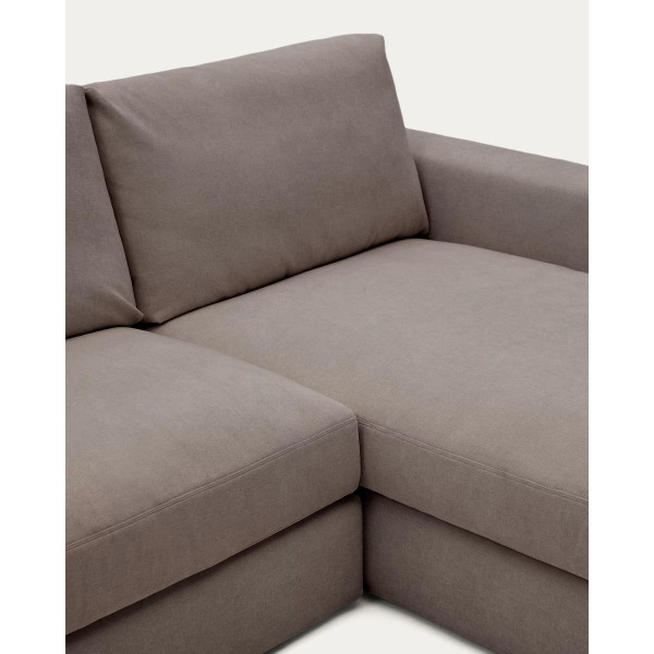 Угловой диван 5-местный La Forma Alea S85144LB09 Темно-коричневый 340 см-6