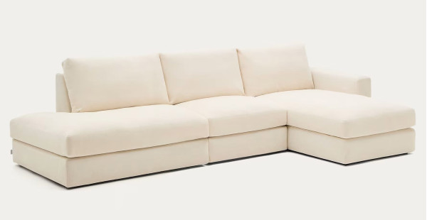 Кутовий диван 5-місний La Forma Alea S85144LB39 Екрю 340 см-3