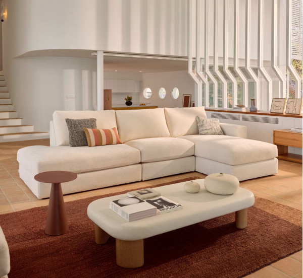 Кутовий диван 5-місний La Forma Alea S85144LB39 Екрю 340 см-0