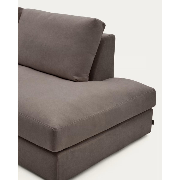 Угловой диван 5-местный La Forma Alea S85145LB09 Темно-коричневый 340 см-6