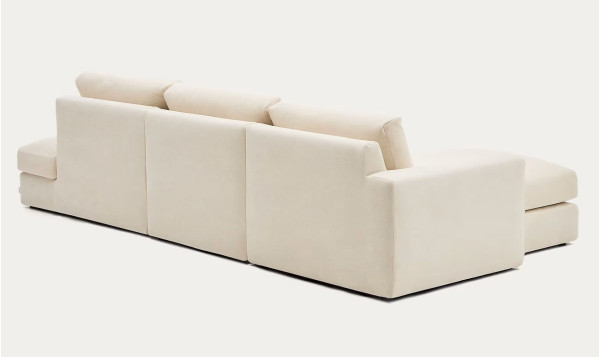 Угловой диван 5-местный La Forma Alea S85145LB39 Экрю 340 см-7