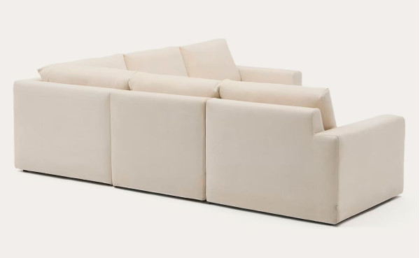 Кутовий диван 5-місний La Forma Alea S85146LB39 Екрю 310х310 см-5