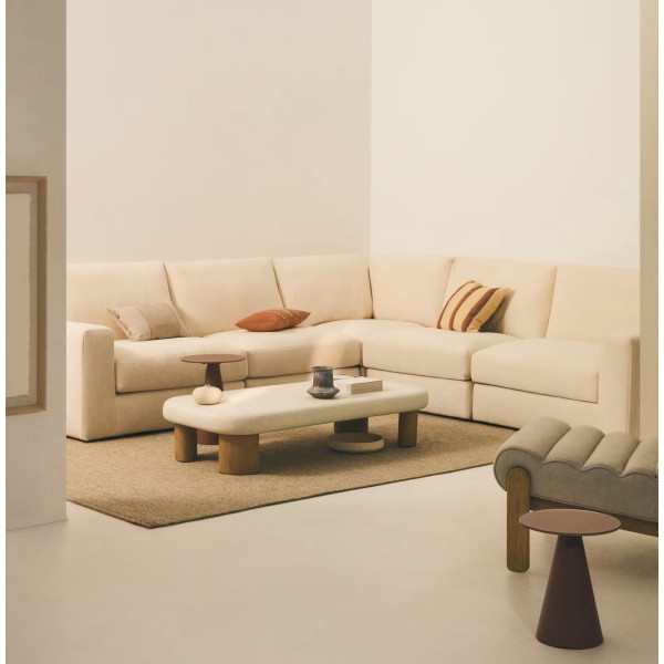 Кутовий диван 5-місний La Forma Alea S85146LB39 Екрю 310х310 см-1