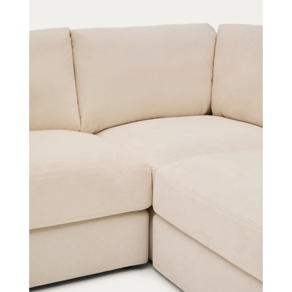 Кутовий диван 5-місний La Forma Alea S85146LB39 Екрю 310х310 см-6