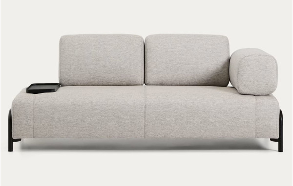 Диван 2-местный La Forma COMPO S58820BB12 Серый 200 см-0