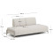 Диван 2-местный La Forma COMPO S83620DR39 Экрю 200 см-6-thumb