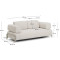 Диван 2-местный La Forma COMPO S83621DR39 Экрю 200 см-8-thumb