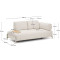 Диван 2-местный La Forma COMPO S83622DR39 Экрю 200 см-5-thumb