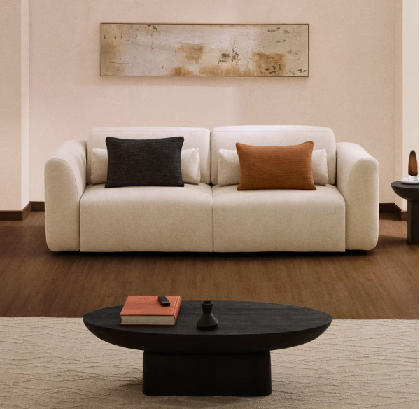 Диван 3-местный La Forma Lares S81930LB12 Бежевый 240 см-0