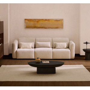 Диван 3-местный La Forma Lares S81931LB12 Бежевый 255 см