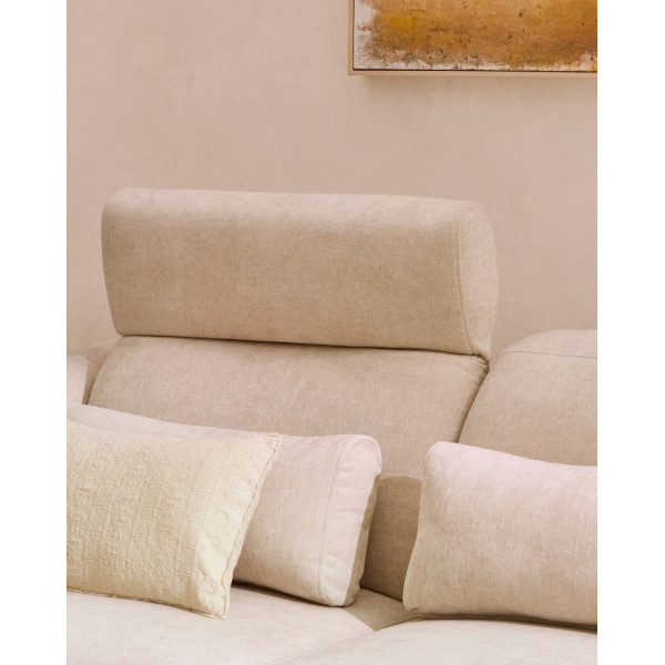 Диван 3-местный La Forma Lares S81931LB12 Бежевый 255 см-4