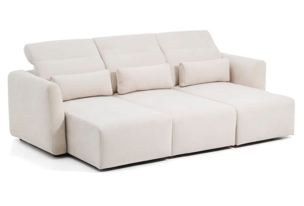 Диван 3-местный La Forma Lares S81931LB12 Бежевый 255 см-8