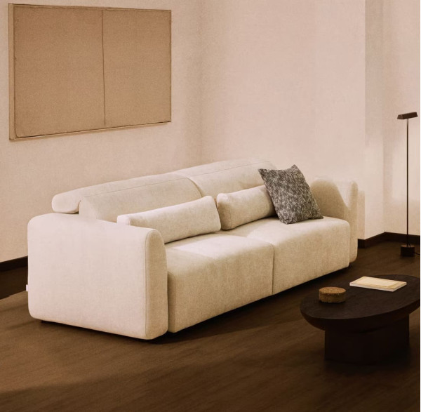 Диван 4-местный La Forma Lares S81970LB12 Бежевый 290 см-0