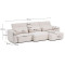 Диван 5-местный La Forma Lares S81971LB12 Бежевый 335 см-15-thumb
