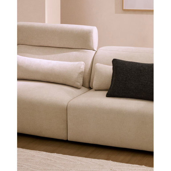 Диван 5-местный La Forma Lares S81971LB12 Бежевый 335 см-3