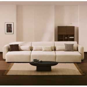 Диван 6-местный La Forma Lares S81972LB12 Бежевый 410 см