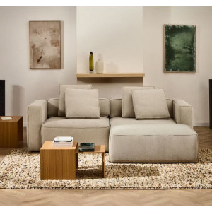 Кутовий диван розкладний 3-місний La Forma Marela S85340BK12 Бежевий 236 см