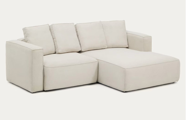 Кутовий диван розкладний 3-місний La Forma Marela S85340BK12 Бежевий 236 см-4