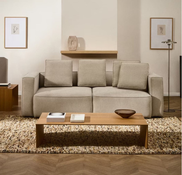 Диван розкладний 3-місний La Forma Marela S85330BK12 Бежевий 236 см-0