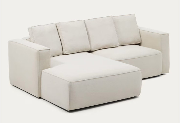 Кутовий диван розкладний 3-місний La Forma Marela S85341BK12 Бежевий 236 см-4