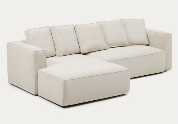 Угловой диван раскладной 3-местный La Forma Marela S85343BK12 Бежевый 276 см-4