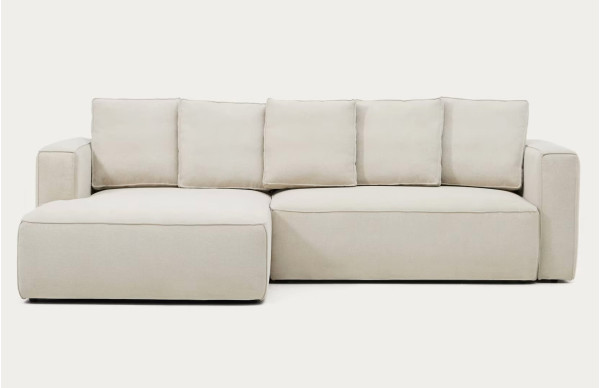 Угловой диван раскладной 3-местный La Forma Marela S85343BK12 Бежевый 276 см-3