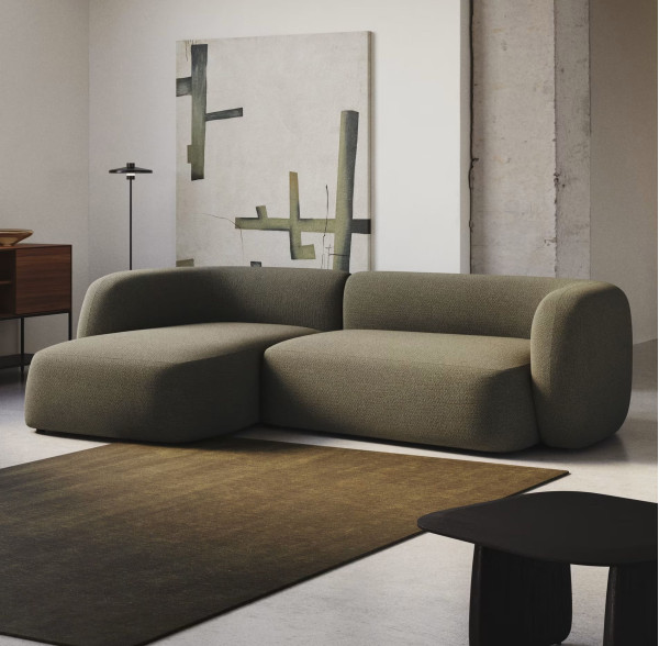 Диван модульний кутовий 3-місний La Forma Martina S84341NR06 Зелений 287 см-0