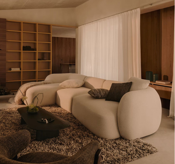 Диван 4-местный La Forma MARTINA S84371NR39 377х178 см-0