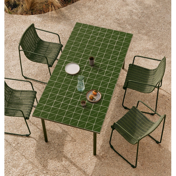 Садовий стіл La Forma Maurina T00064KK06 Зелений 182х91 см-0