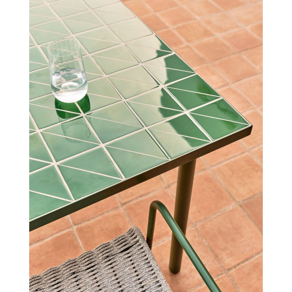 Садовий стіл La Forma Maurina T00064KK06 Зелений 182х91 см-3